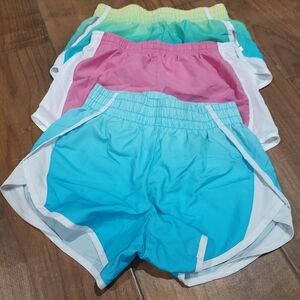 Athletic Works Kids Shorts Set - Blue, Pink, Green